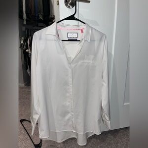 Elegant White Button-Down Shirt
